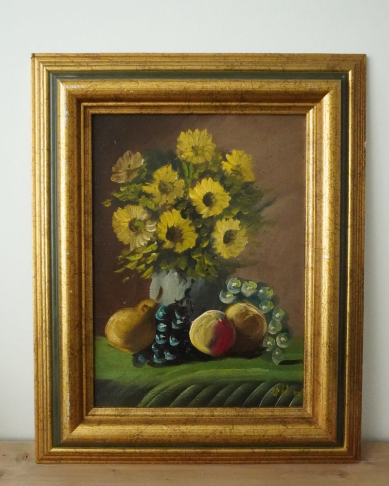 Sunflowers and Fruit