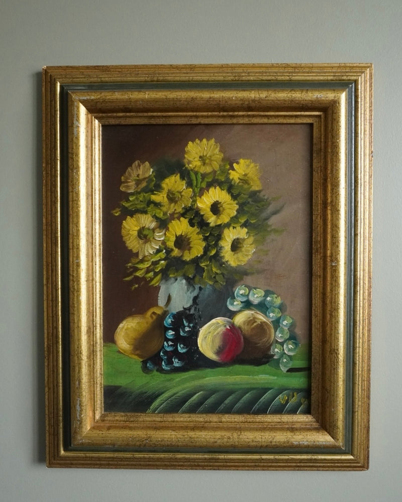 Sunflowers and Fruit