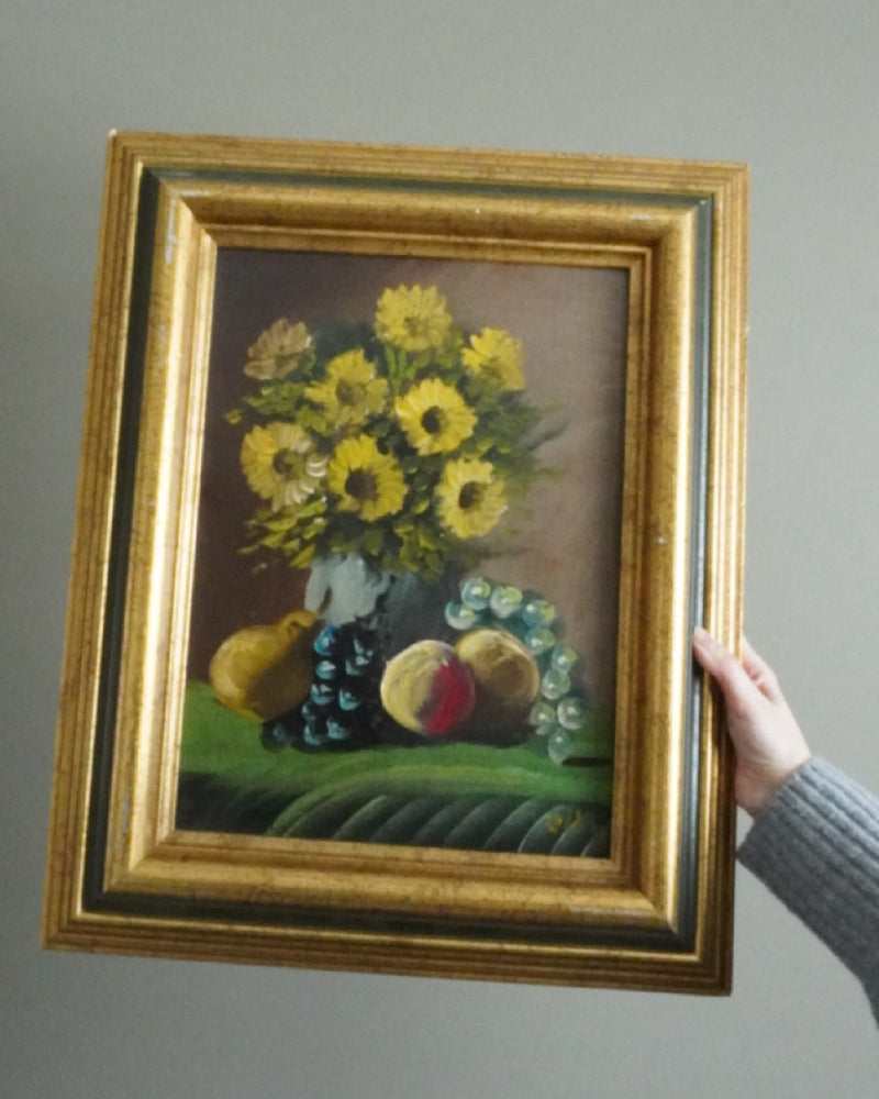 Sunflowers and Fruit